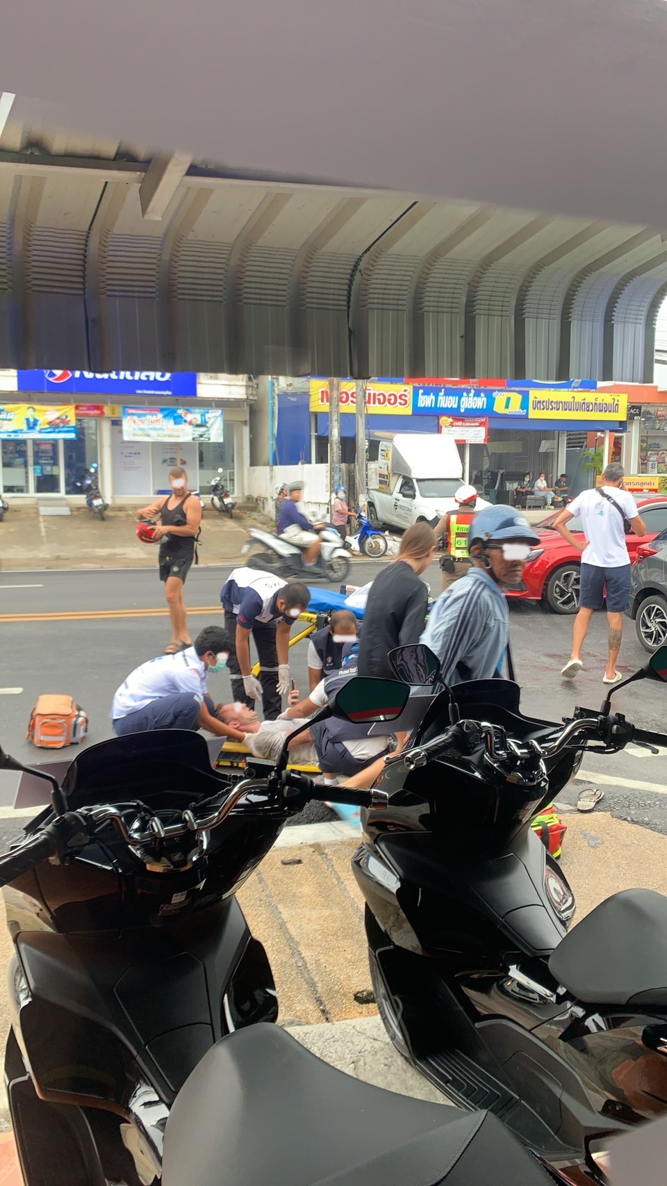 accident with motorbike