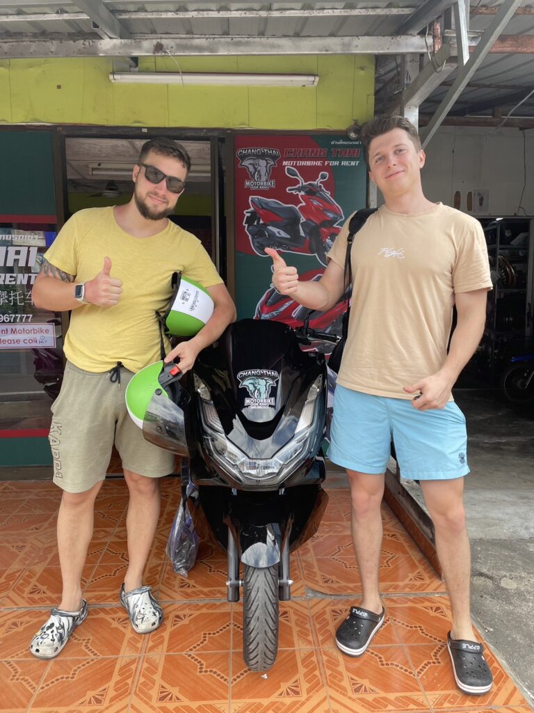 Chang Thai motorbike for rent Phuket