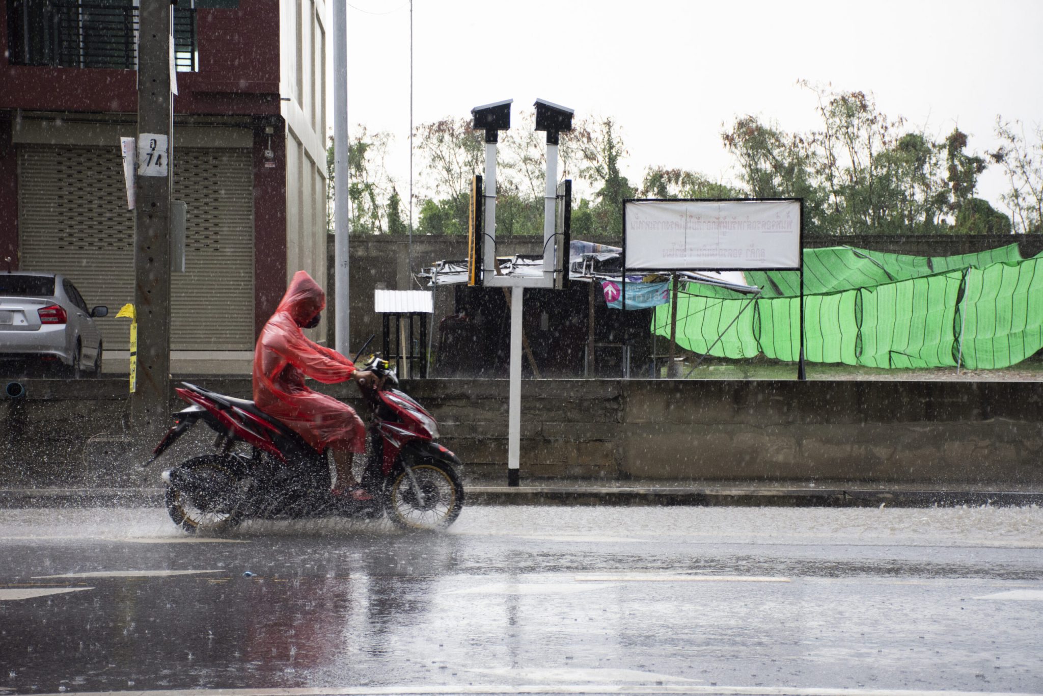 Ride Motorbike Safely in Phuket Rain Season 1 riding in Phuket rain season