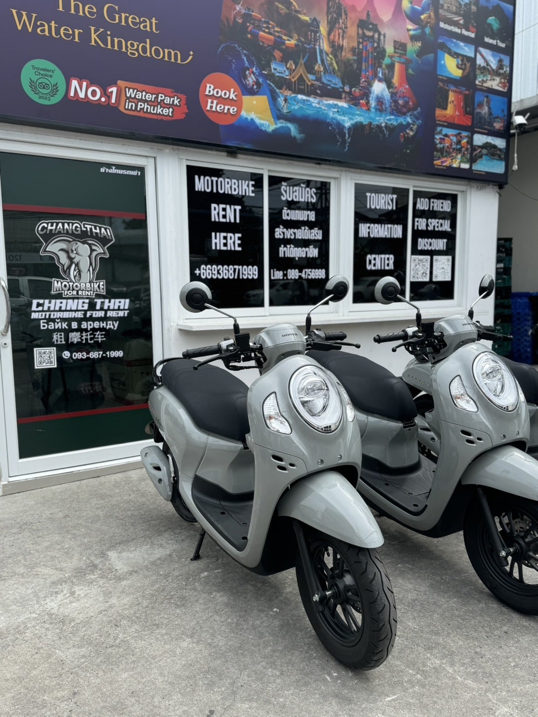 Budget Motorbike Rental in Phuket with the Honda Scoopy