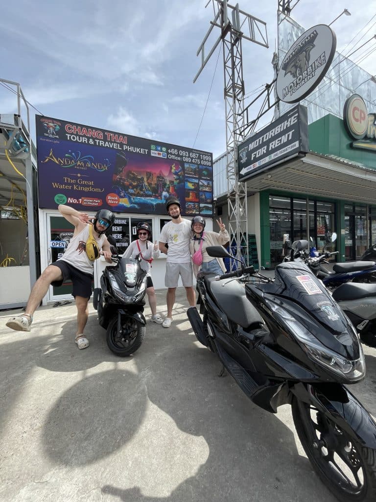 motorbike rental Chalong near Tiger Muay Thai Soi Ta-iad