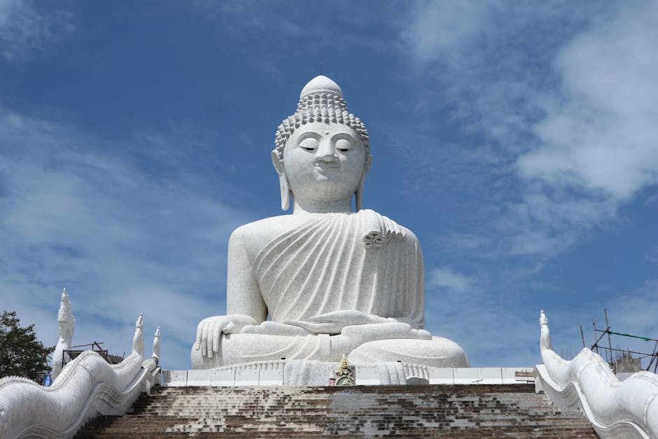From Chalong to Big Buddha & Phuket’s BestKept Secret Viewpoint: The Local’s Complete Guide 1 Majestic Big Buddha statue under blue sky, popular tourist landmark in Phuket, Thailand.
