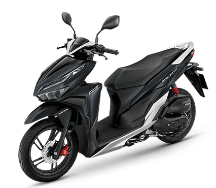 Which Scooter Fits You? A RiderbyRider Guide to Our Fleet (2026) 3 Honda Click 125i official product motorbike rental phuket, black and white, as rented at Chang Thai Phuket