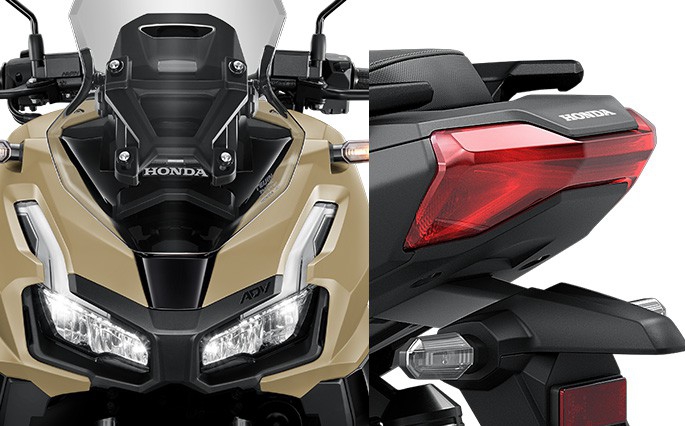 Honda ADV 160 (2026) Price in Thailand: New 5inch TFT, Full Buyer's Guide 7 Full LED headlight and taillight with Emergency Stop Signal on the Honda ADV 160 2026