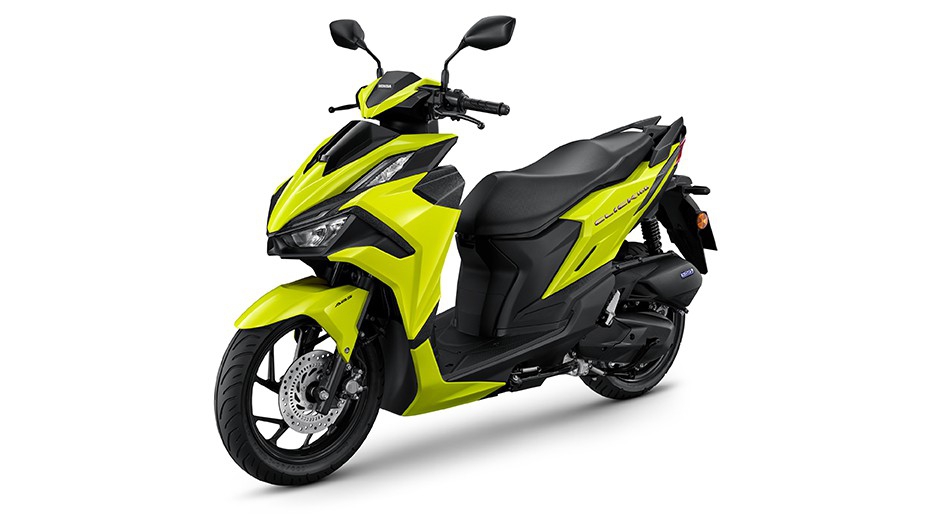 All New Honda Click 160 2026 in yellowblack, full side view, price 69,900 baht in Thailand
