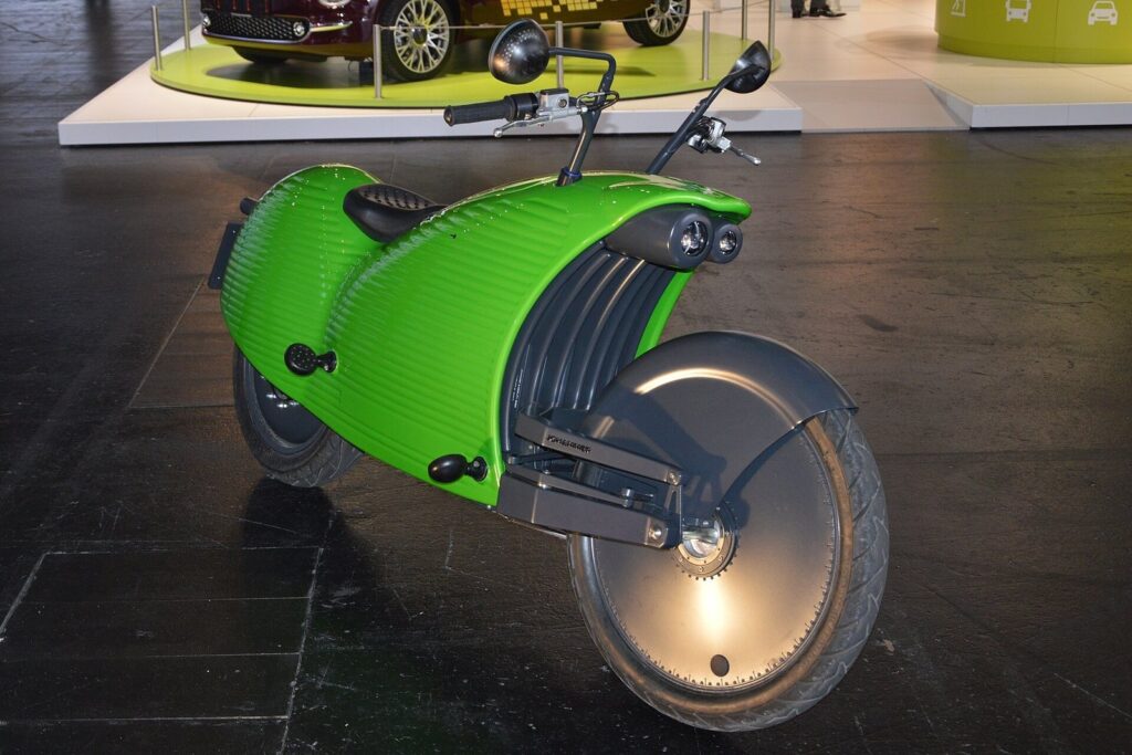Electric Scooter Rental Phuket 2026 — What's Available, Honest Pros & Cons 4 Green Johammer J1 electric motorcycle on display