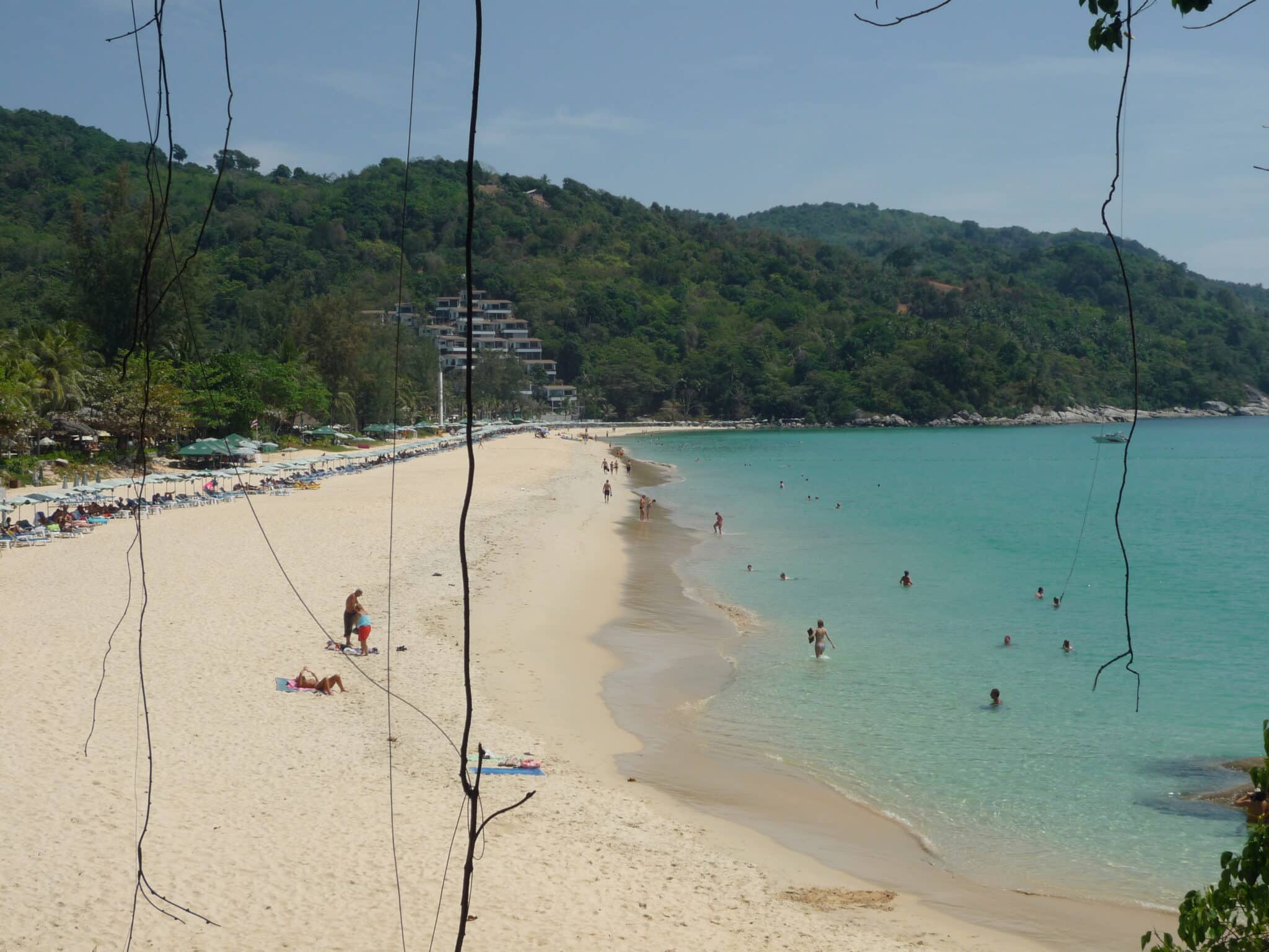 Kata Beach curve of sand, Phuket