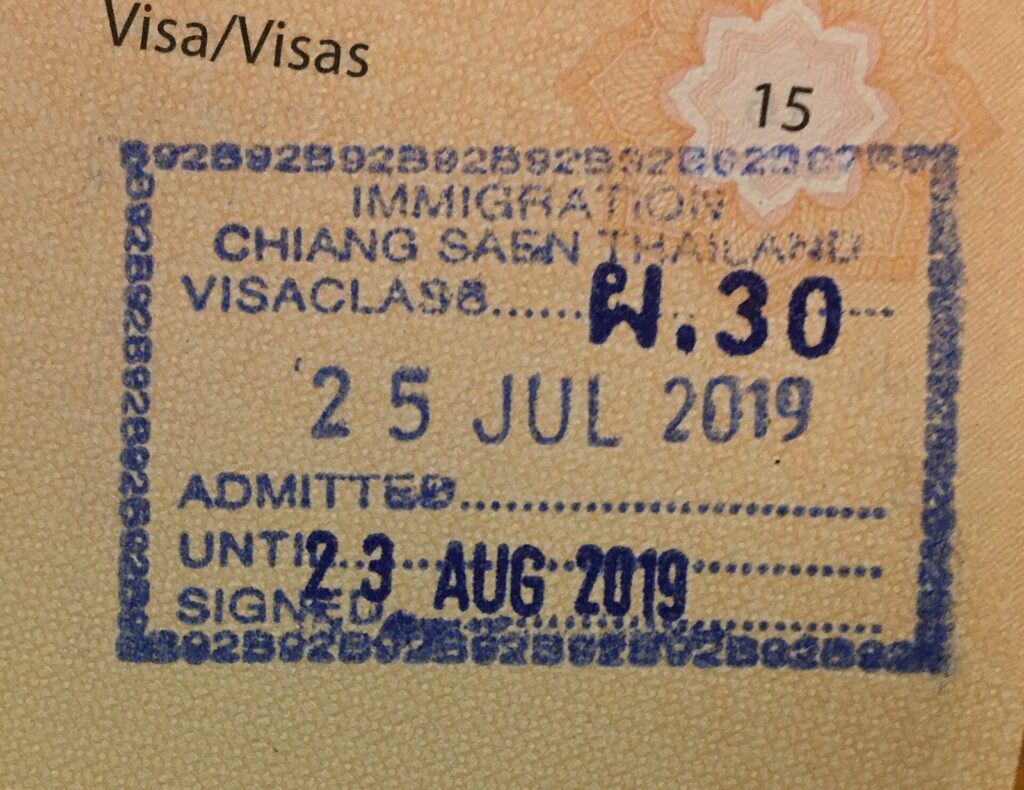 Phuket Immigration Office: Complete 2026 Guide for Long-Stay Visitors 4 Thailand immigration entry stamp in a passport showing the admitted until date